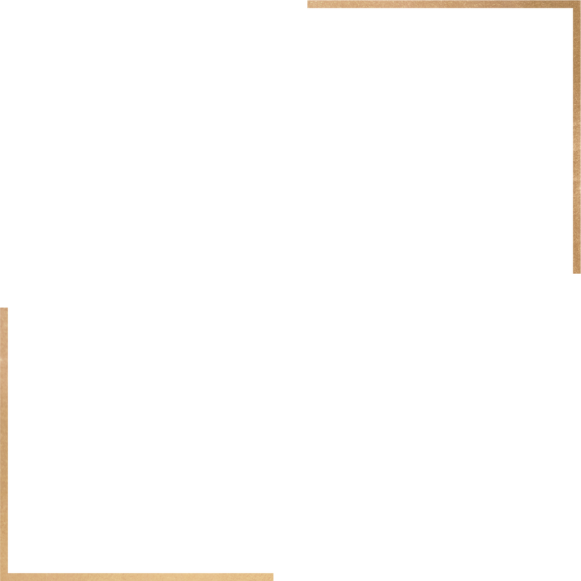 Gold Geometric Frame